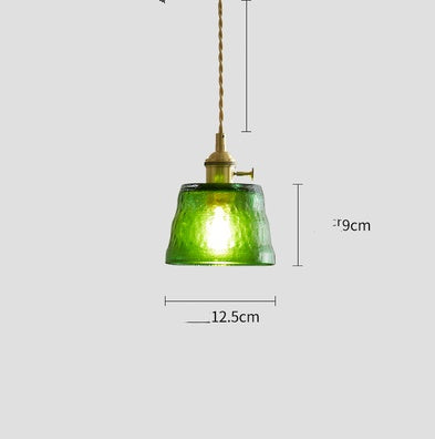 Nordic Japanese Simple Dining Room Chandelier Retro Brass