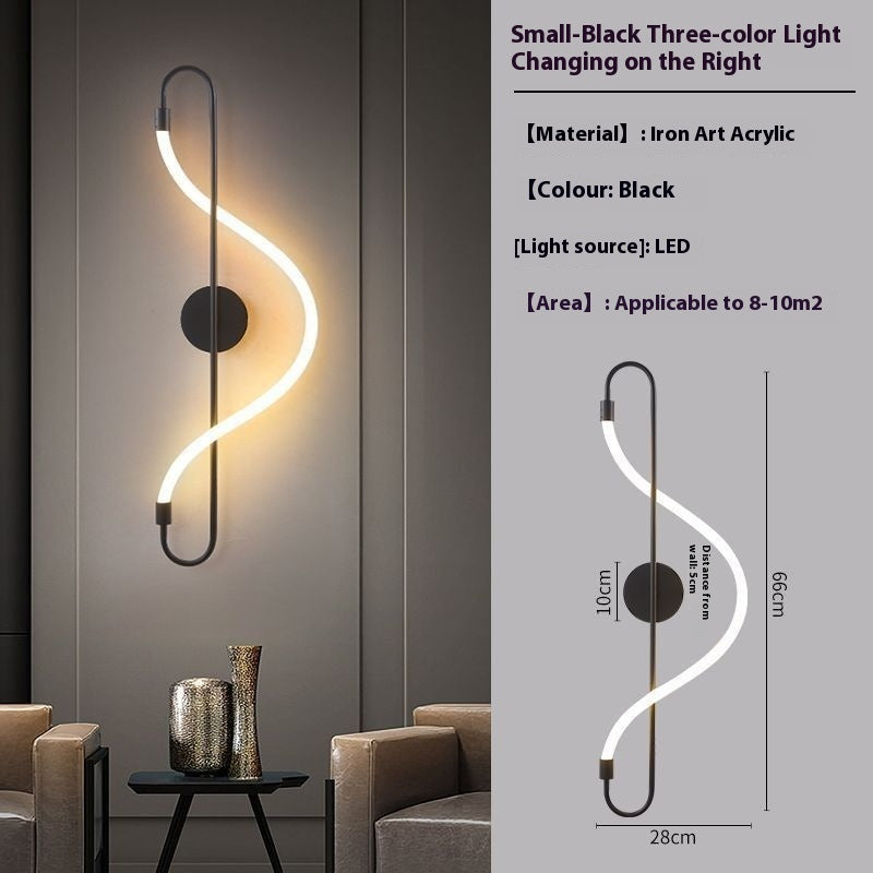 Living Room Background Bedroom Bedside Creative Wall Lamp