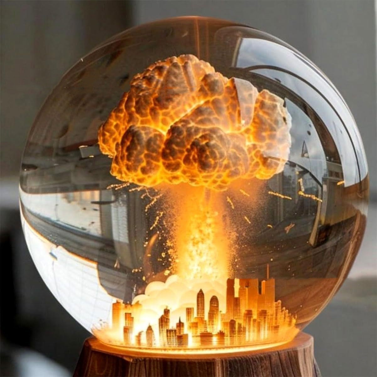 Atomic Bomb Explosion Lamp, Nuclear Explosion Lamp, 3D Mushroom Cloud
