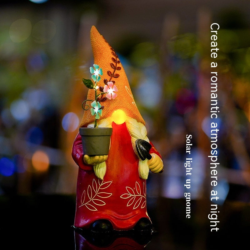 Solar Powered Lamp Goblin Outdoor Decoration