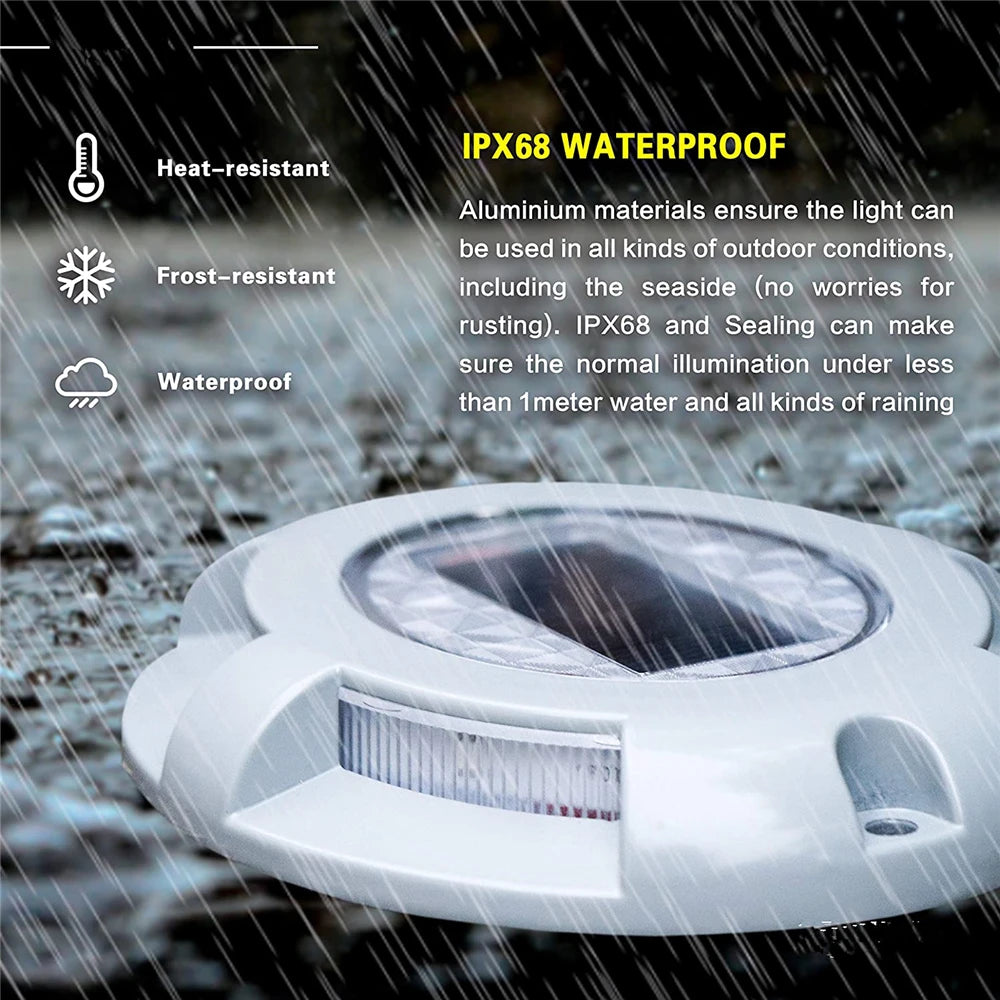 Led Solar Ground Lights Garden Stair Deck Lights