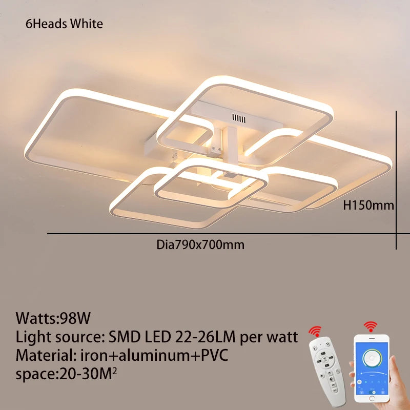 Modern LED Ceiling Chandelier Living Room LED Chandelier Lamp