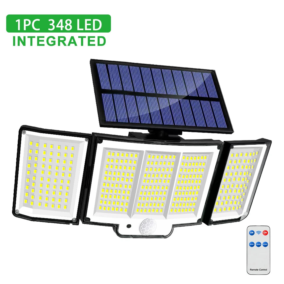 Solar Light Outdoor 328/348 LED Integrated Super Bright Motion