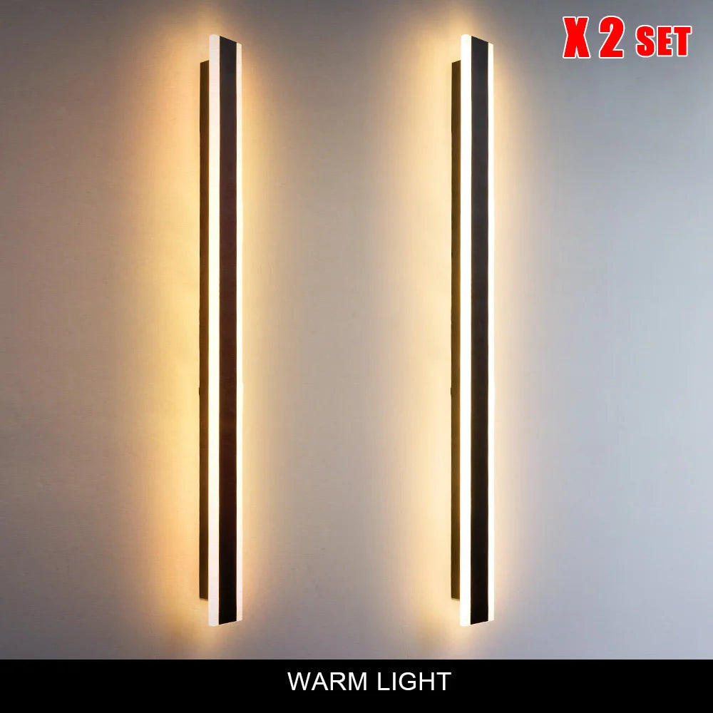 Garden LED Wall Light Remote Dimming Outdoor Lighting