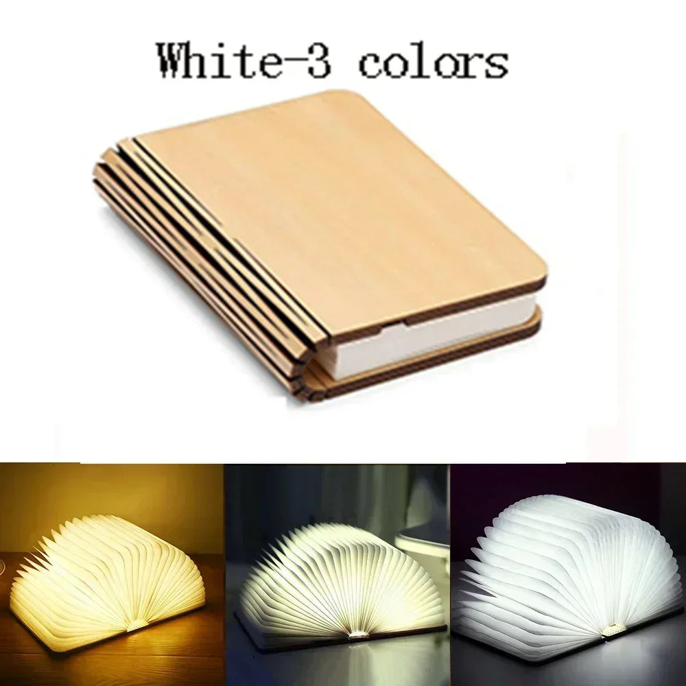 3D Folding Creative LED Night Light RGB Color Table Lamp
