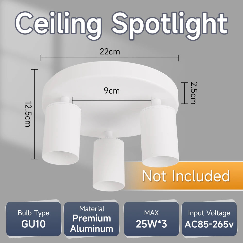 Replaceable Bulb Ceiling Spot Lamp Modern GU10 Led Spotlight