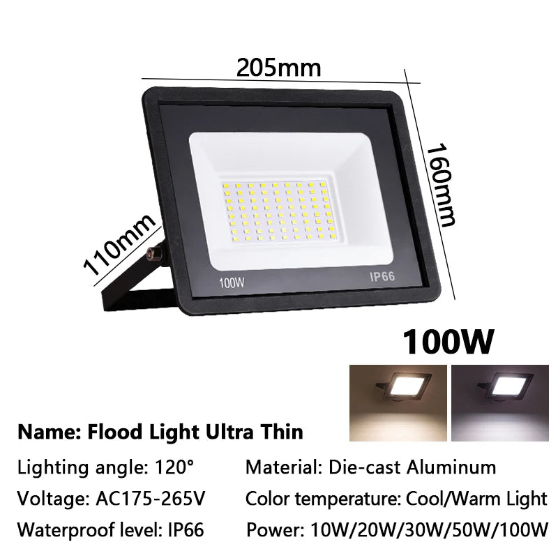 Waterproof Outdoor Garden Wall Lamps Projector LED Floodlight