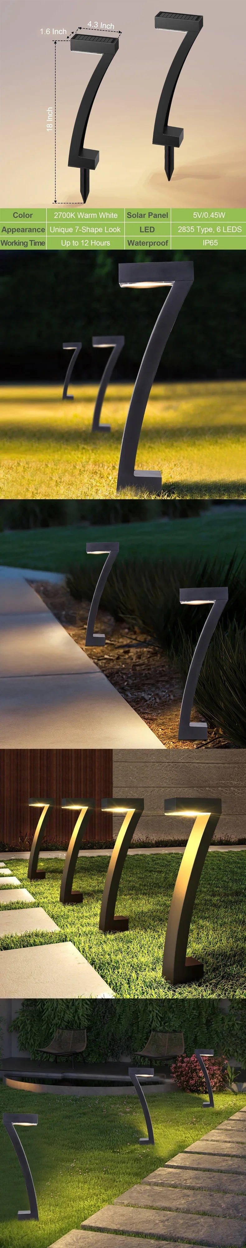 Solar LED Light Garden Lights Outdoor Lighting IP65 Waterproof