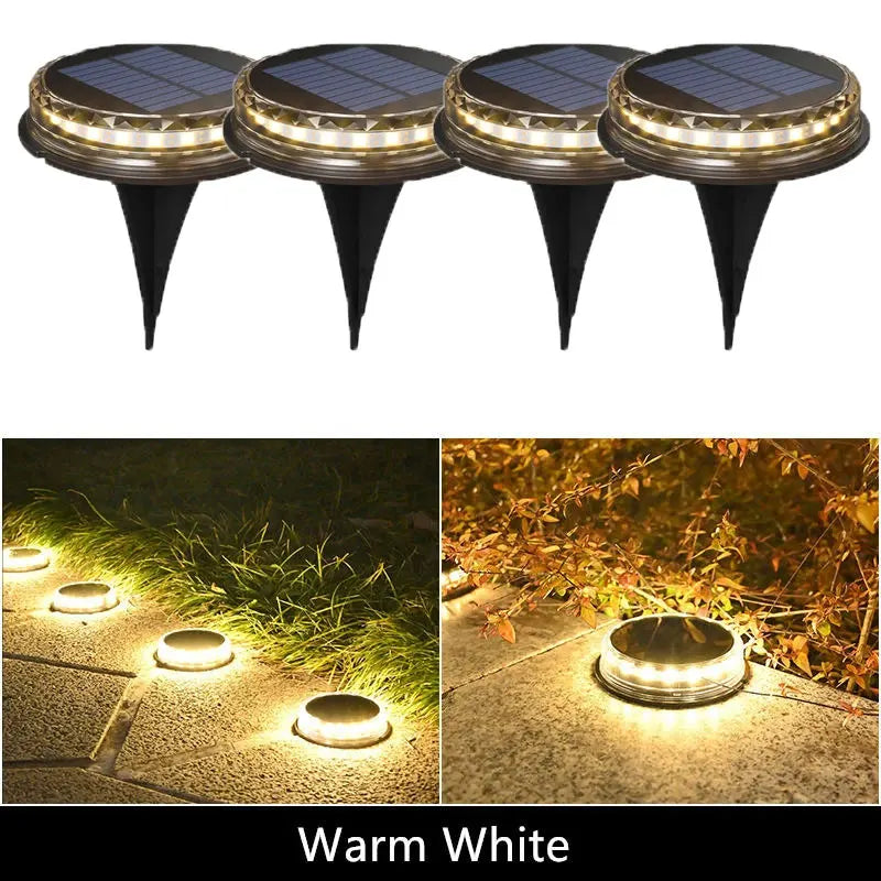 Solar LED Underground Light Outdoor Garden Ground Lights