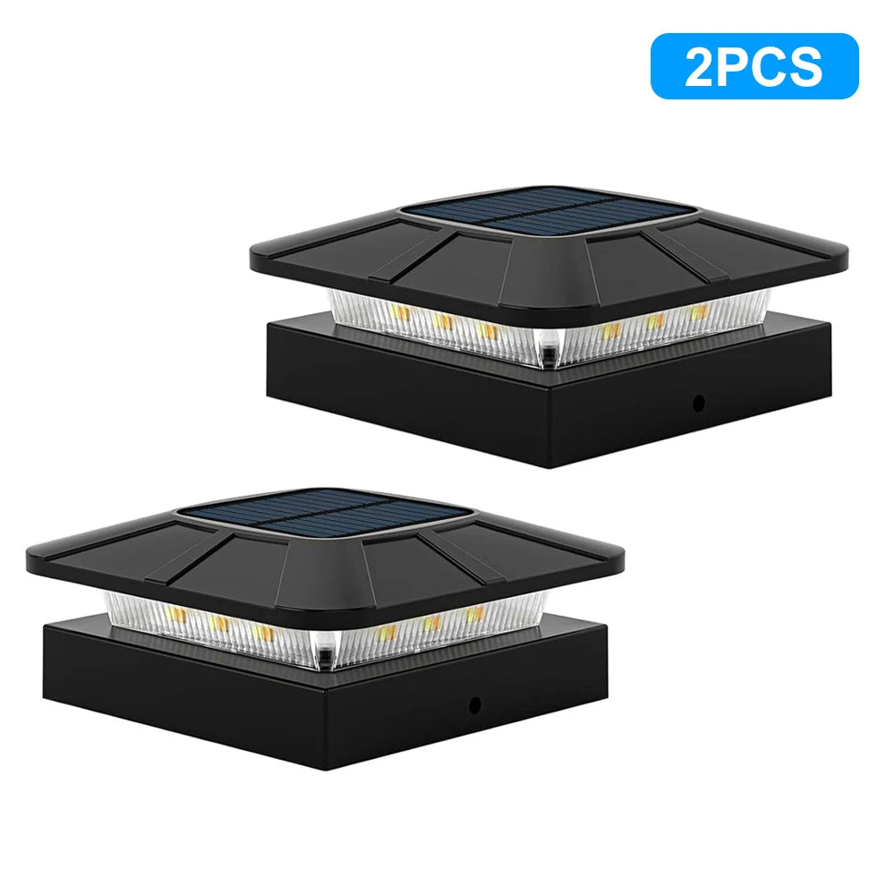 Solar Post Cap Lights Outdoor Waterproof LED Deck Lights