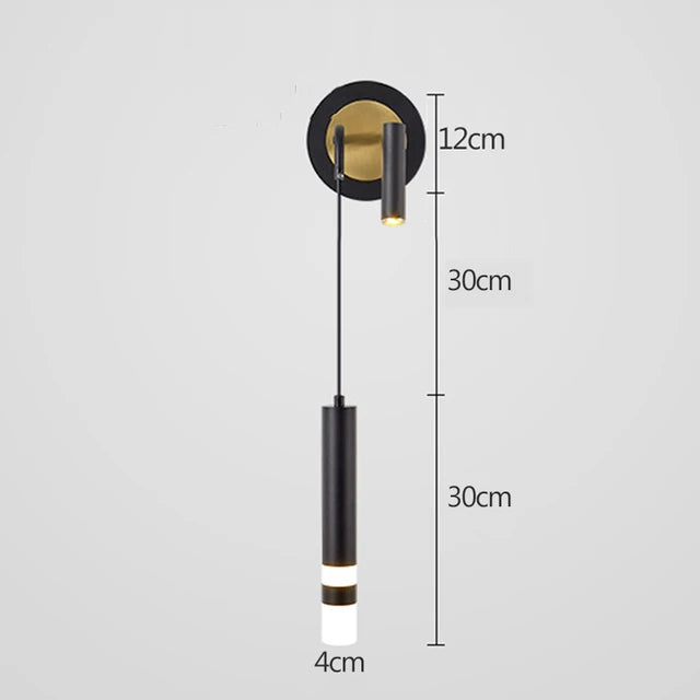 LED Wall Lamp Nordic Double Head Adjustable Wall Lights