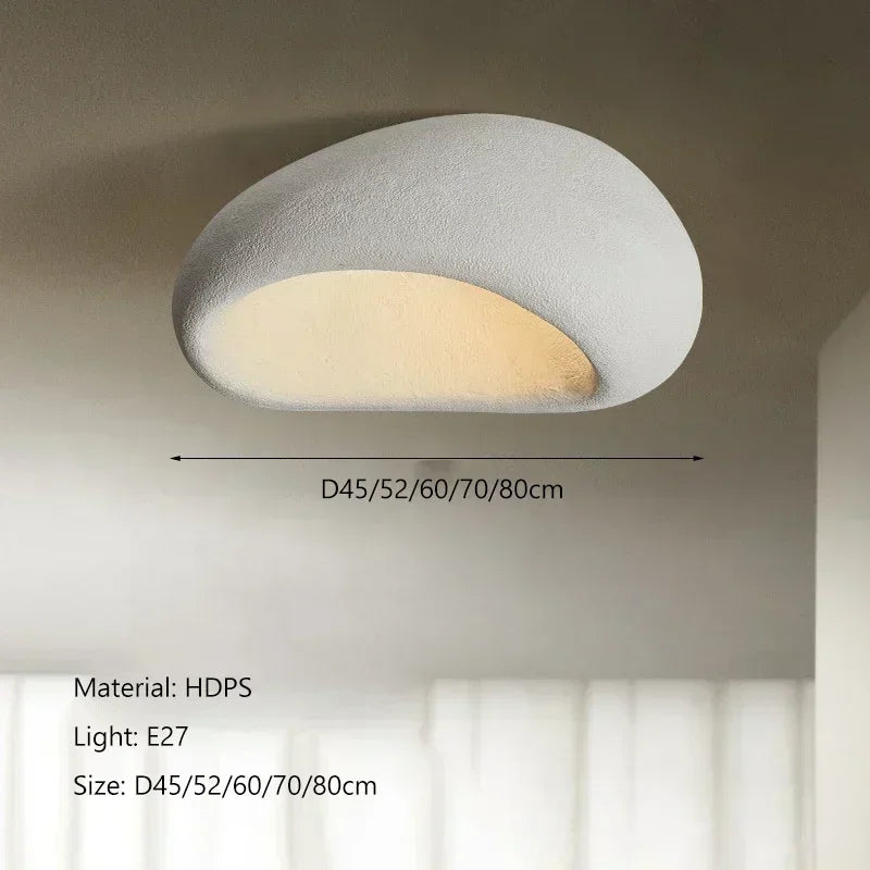 Japanese Wabi Sabi Style Ceiling Light for Bedrooms