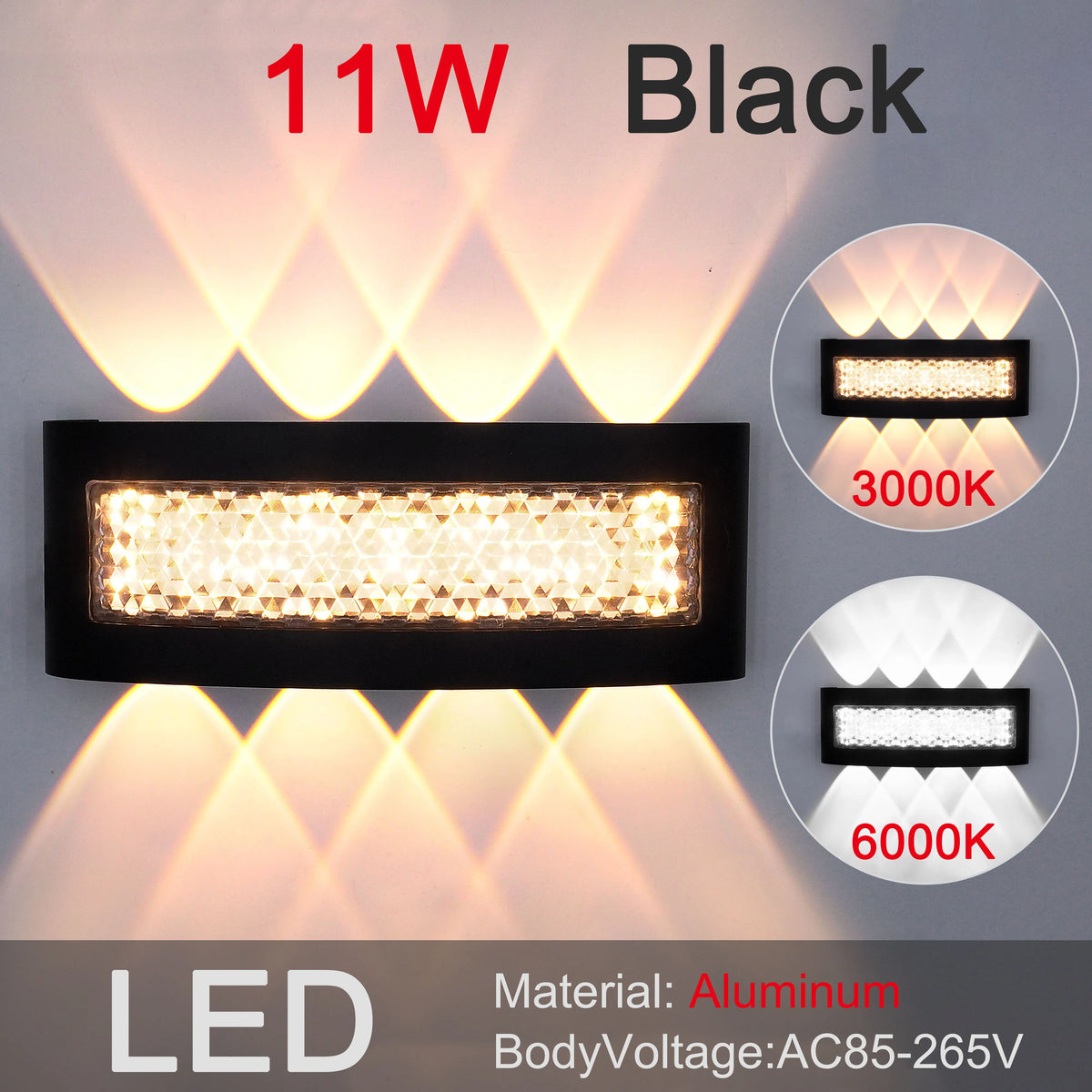 Outdoor Garden Lights, Bedroom and Hallway Indoor Wall Lamp