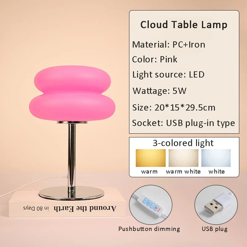 LED Table Lamp Trichromatic Dimming Eye Protection Night Light