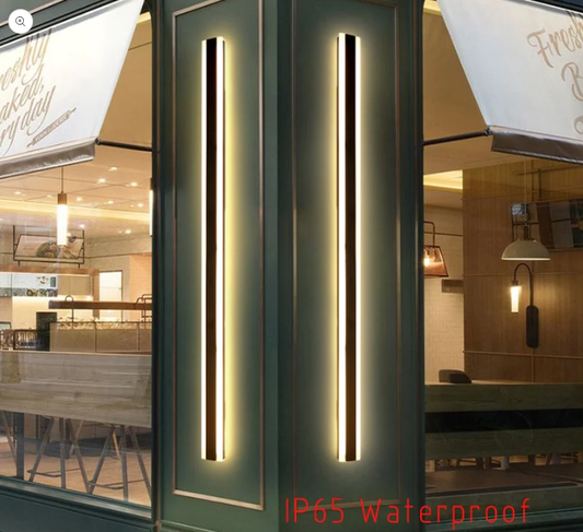 Modern Waterproof outdoor Long Strip LED wall lamp
