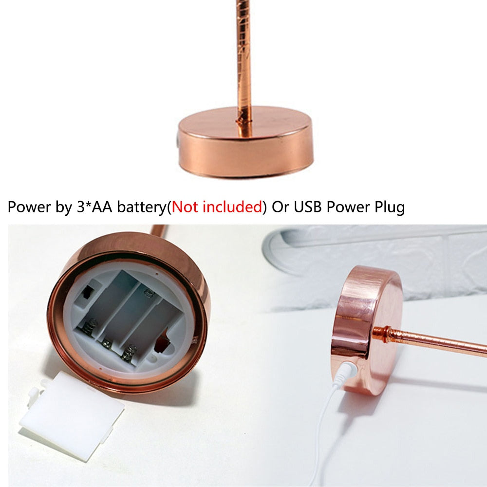 Remote Control Feather Table Lamp