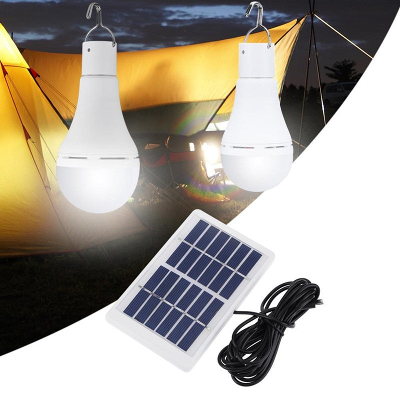 LED Solar Lamp Bulb Outdoor Waterproof
