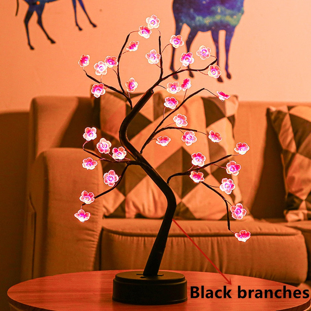 LED Night Lights Mini Christmas Tree Table Lamp
