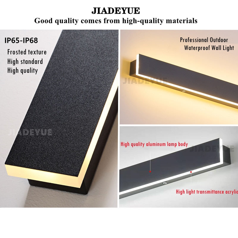 Waterproof LED long wall light