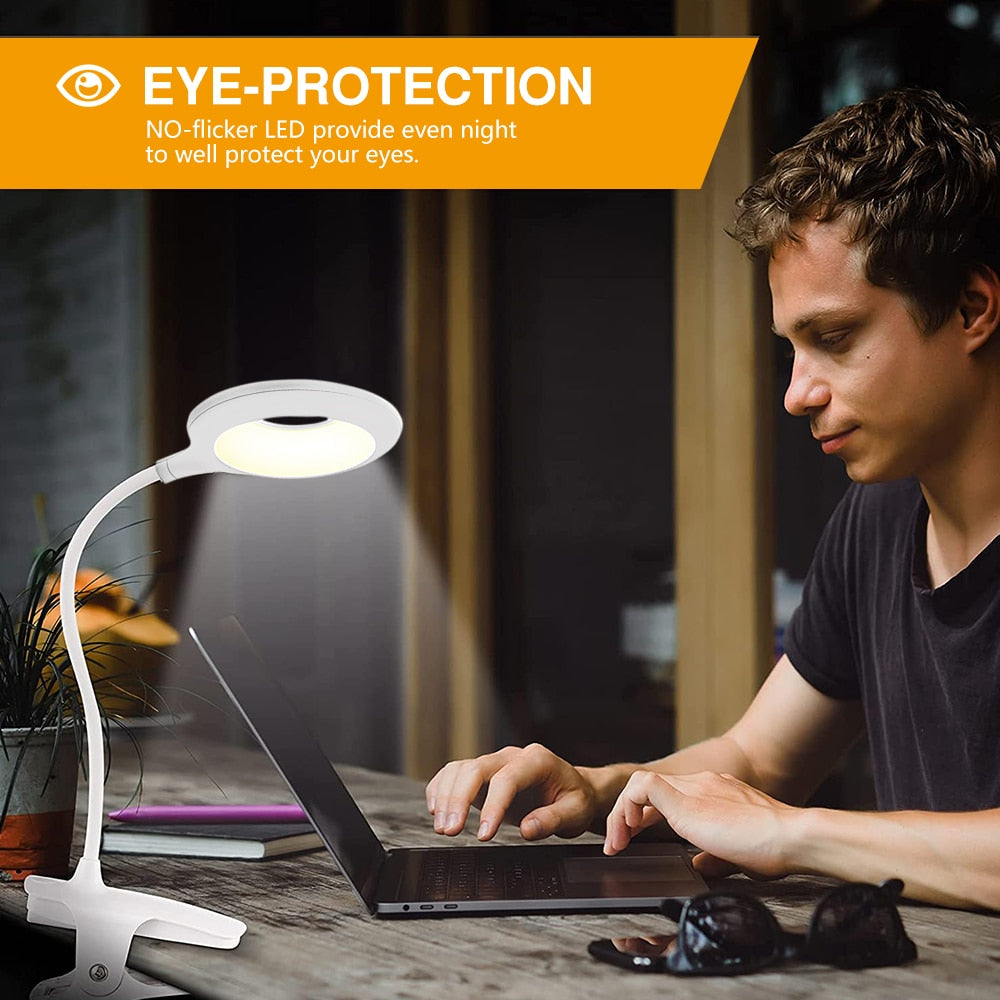 Table Lamp Led Desk Touch Clip Study Flexible