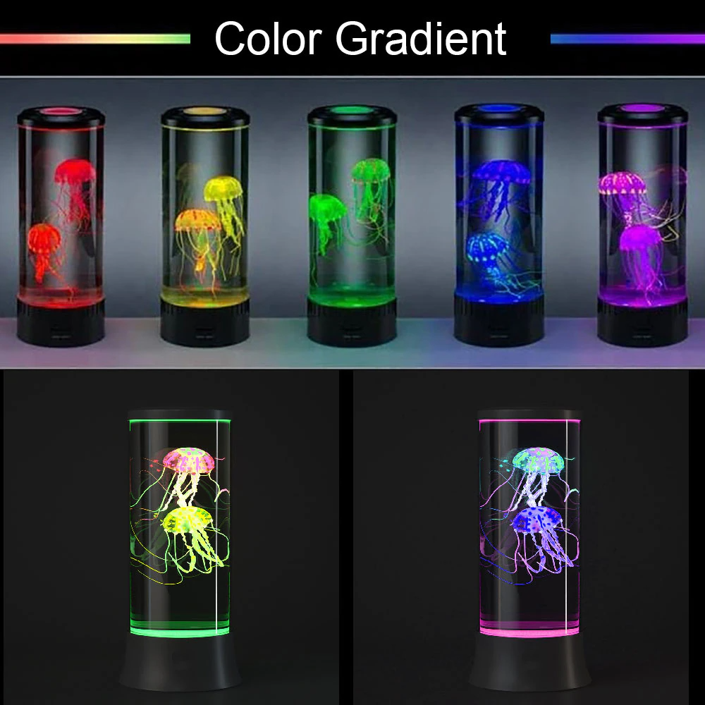 LED Remote Control Fantasy Jellyfish Lamp USB/Battery Powered Color Changing
