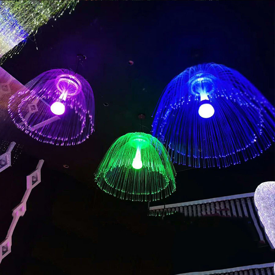 80CM Fiber Optic ceiling Jellyfish Christmas String Light