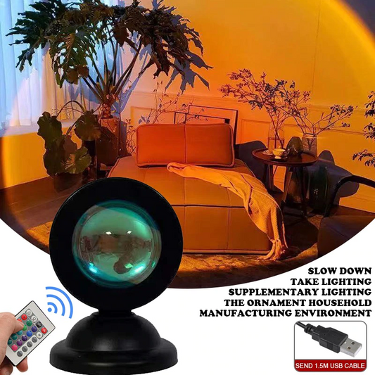 Smart Bluetooth Sunset Projection Lamp Sunset Projector Night Light APP Remote Led Lights