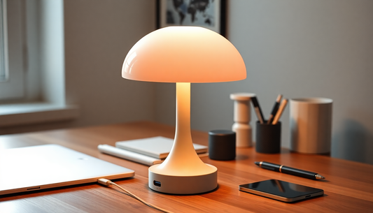 Elevate Your Home and Office with the 2-in-1 Multifunction Mushroom Lamp