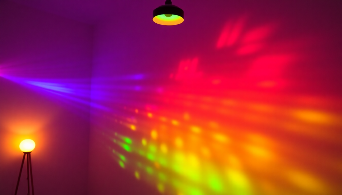 Illuminate Your Space with the Mesmerizing Colorful Rainbow Projection Lamp LED Night Light