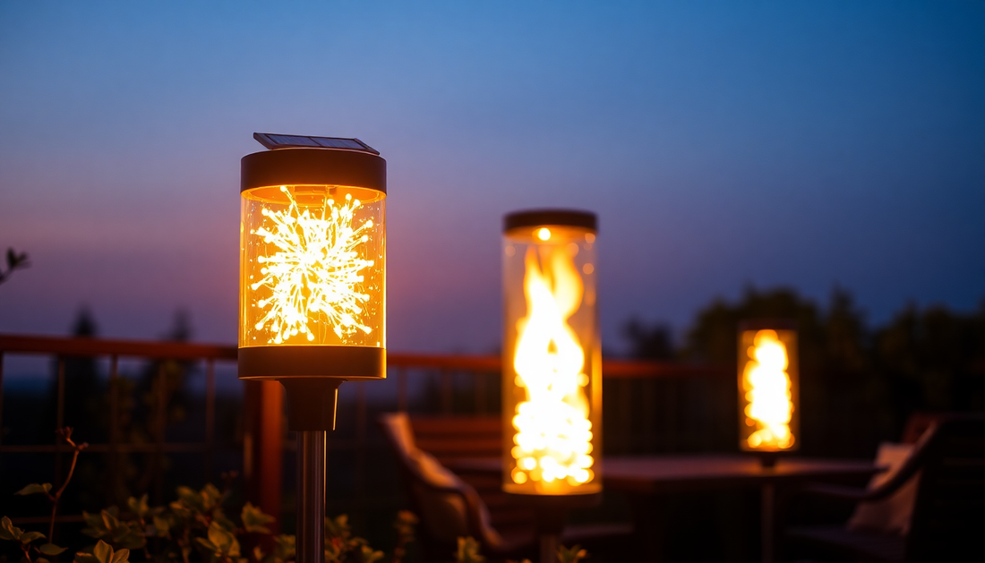 Illuminate Your Space with the Captivating Solar Flame Lamp