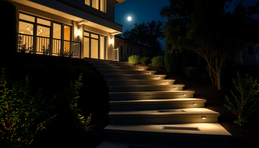 Illuminate Your Outdoor Oasis with LED Solar Stairs Lights