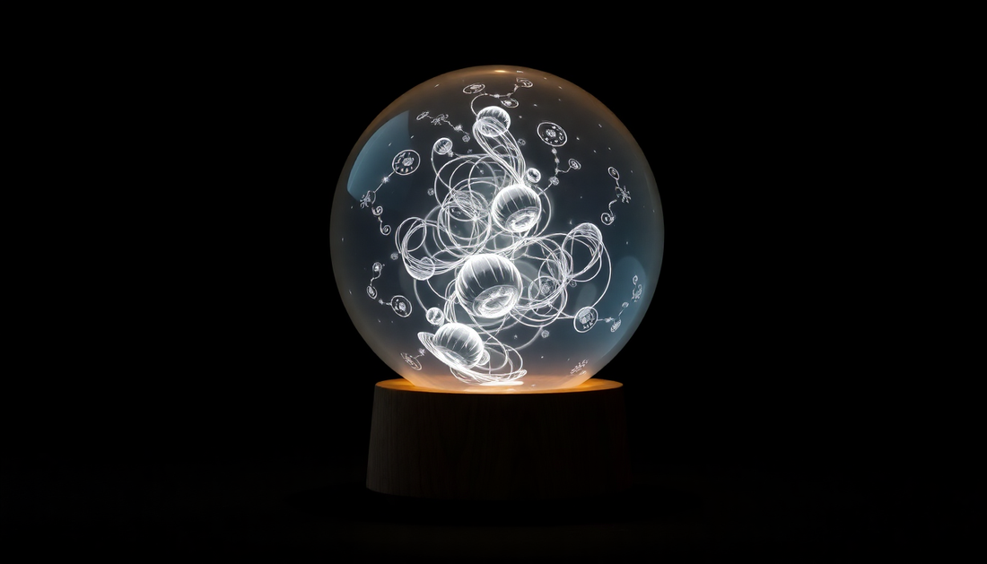 Unleash the Enchantment of the Creative 3D Inner Carving Luminous Crystal Ball Night Lamp