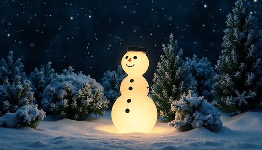 Illuminate Your Outdoor Spaces with the Enchanting LED Solar Snowman Light