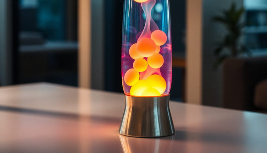 Elevate Your Space with the Mesmerizing Metal Bottom Wax Lamp Volcano Lava Lamp