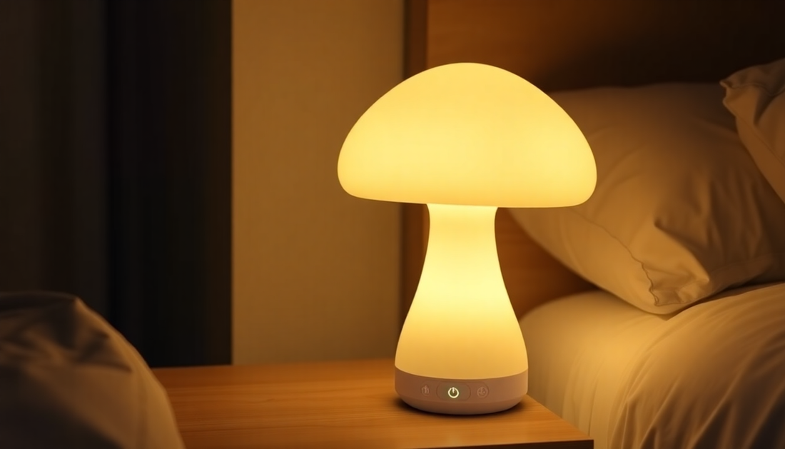 Illuminate Your Space with the Enchanting Silicone LED Night Lamp Brightness Mushroom