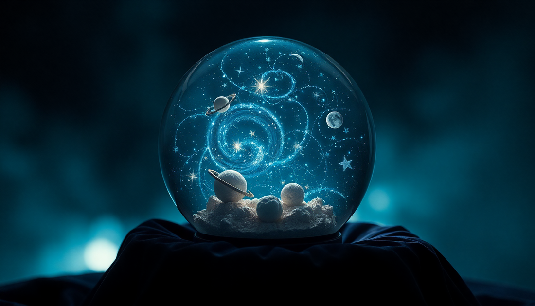 Illuminate Your World with the Luminous Starry Sky And Planets Moon Crystal Ball