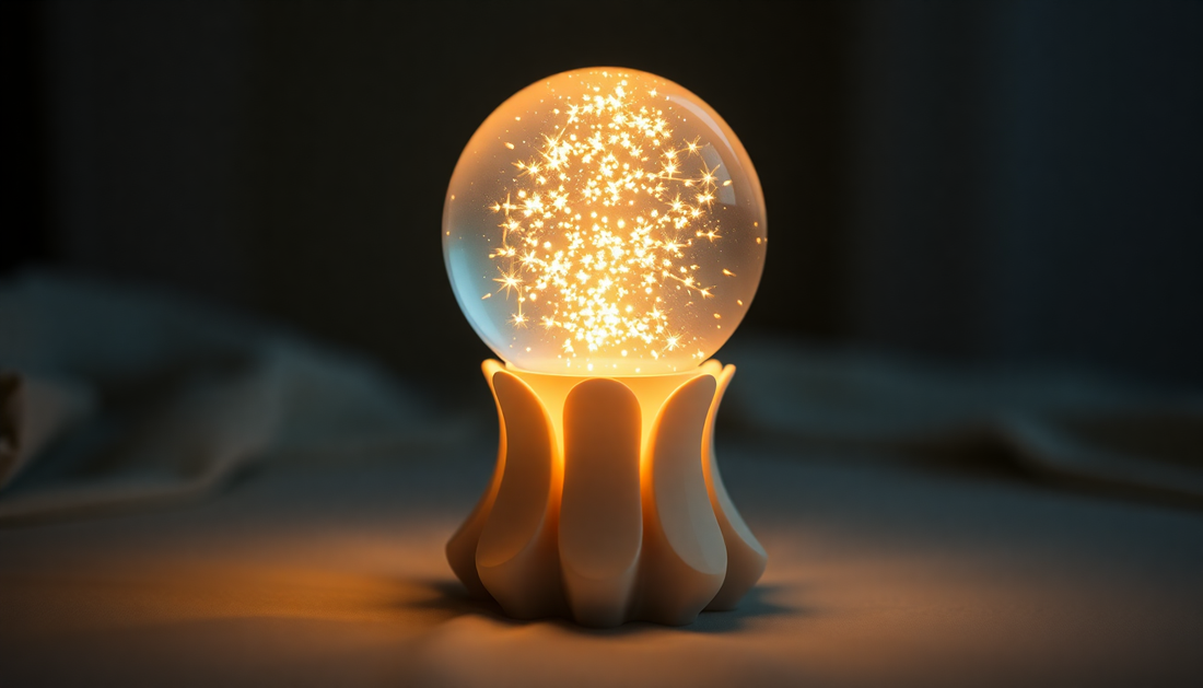 Illuminate Your Child's Dreams with the LED Night Light Flower Crystal Ball