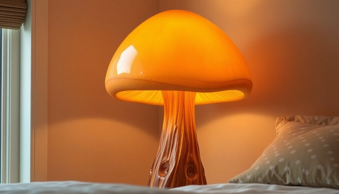 Elevate Your Home Decor with the Enchanting Mushroom Table Lamp