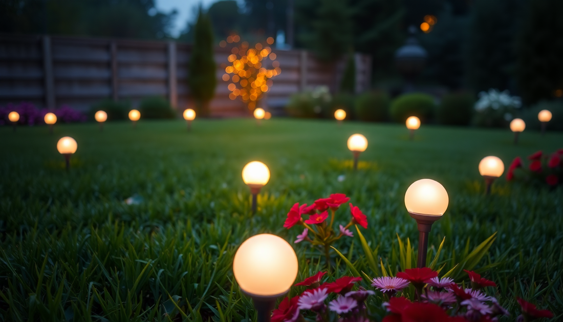 Illuminate Your Garden with Waterproof Solar Powered LED Lights