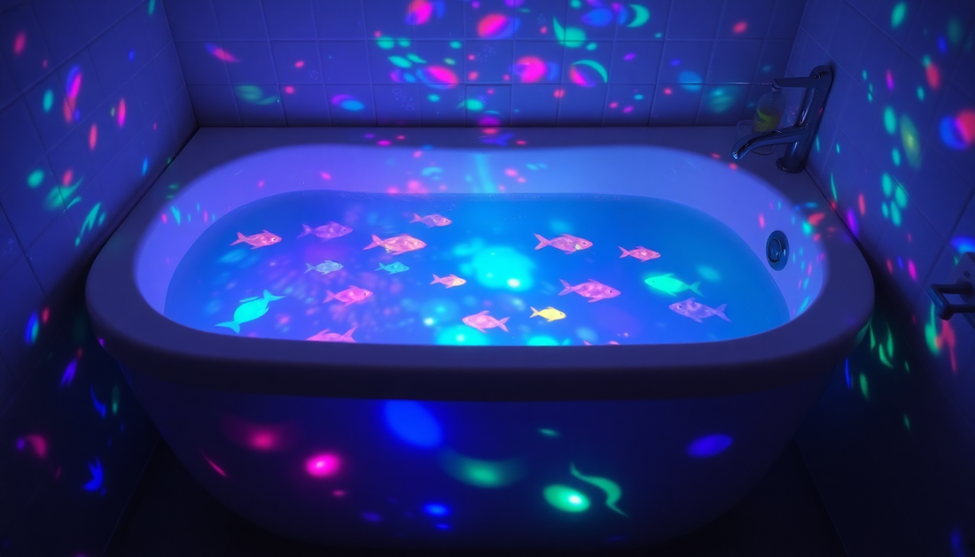 Unlock the Magic of Underwater Lighting with the Fish Projection Bathtub Light