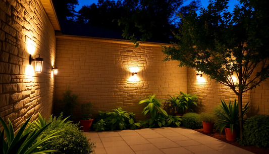 Illuminate Your Outdoor Courtyard with Solar-Powered Wall Lights