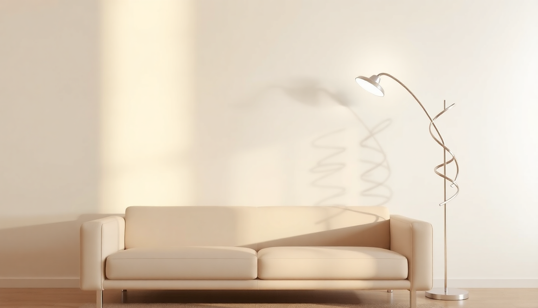 Elevate Your Living Room with the Captivating Spiral Line Wave Floor Lamp