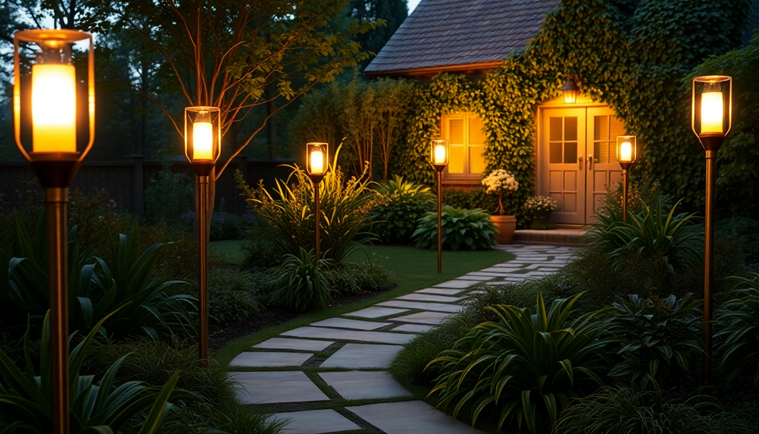 Illuminate Your Garden with Outdoor Solar Candle LED Ground Lamps