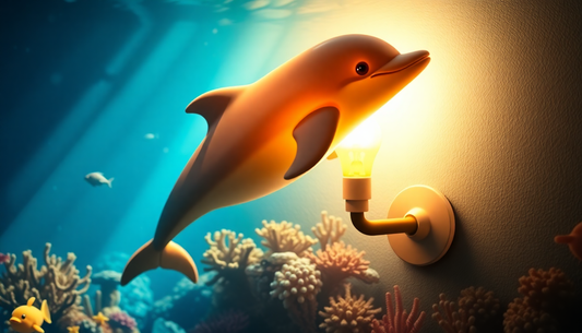 Elevate Your Bedroom Ambiance with the Captivating Dolphin Wall Lamp