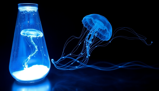 Elevate Your Space with the Captivating Conical Flask Wax Lamp Jellyfish Lamp