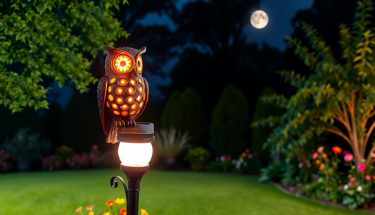 Illuminate Your Garden with the Captivating Solar Owl Garden Light