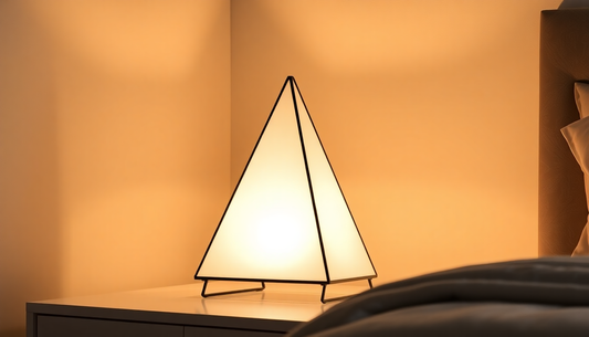 Elevate Your Home Atmosphere with the Captivating Pyramid Table Lamp