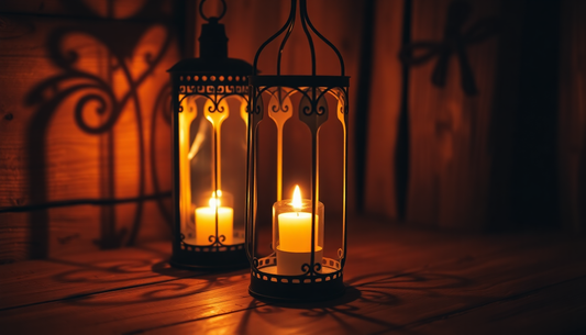 Elevate Your Home Ambiance with the Mesmerizing Small Wind Lantern Candle Lamp