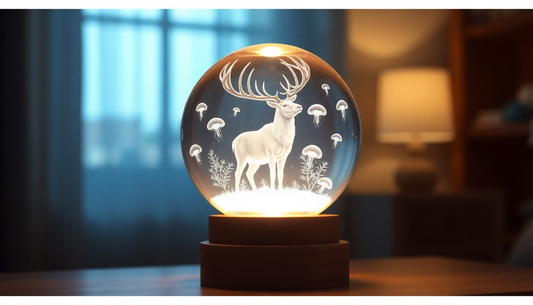 Illuminate Your Space with the Captivating Beech Crystal Ball Night Light