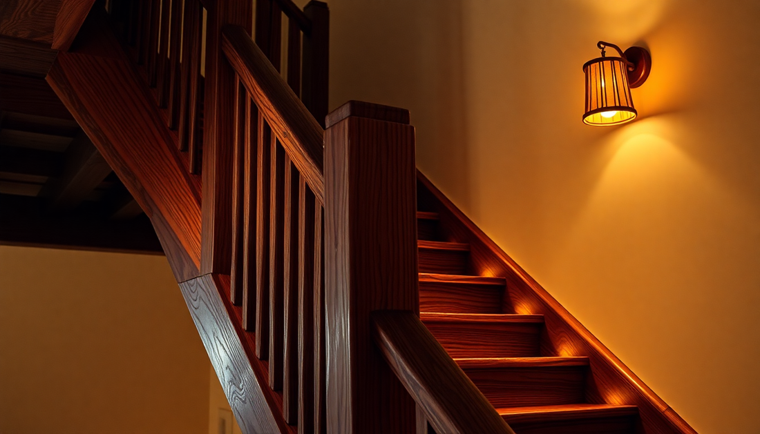 Elevate Your Staircase with the Wooden Wall Lamp Stairs Induction Lamp from Lamp Jellyfish